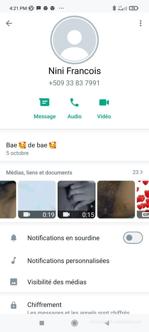 Bel bout koko plen pwèl nan bouda nini